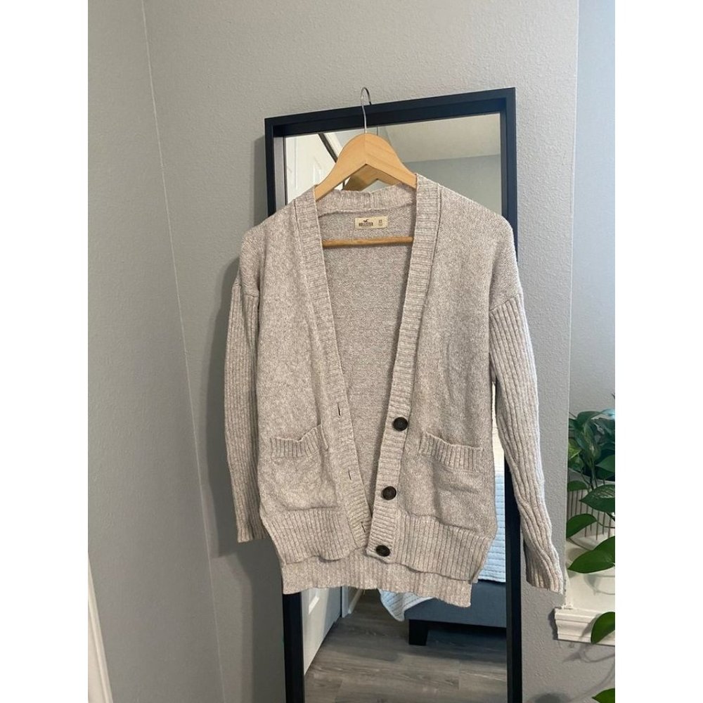 Hollister Sweater Cardigan Beige XS